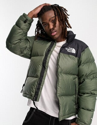 Green 1996 Retro Nuptse Jacket